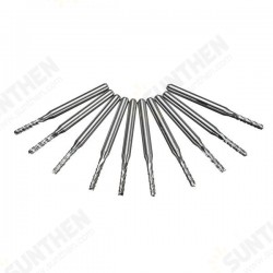 DB-M10 10pcs 3.175x2mm Carbide End Mill Engraving Bits for CNC PCB Machinery Rotary Burrs DB-M10 10pcs 3.175x2mm Carbide End Mill Engraving Bits for CNC PCB Machinery Rotary Burrs