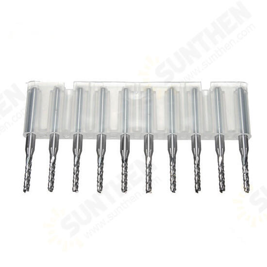 DB-M10 10pcs 3.175x2mm Carbide End Mill Engraving Bits for CNC PCB Machinery Rotary Burrs DB-M10 10pcs 3.175x2mm Carbide End Mill Engraving Bits for CNC PCB Machinery Rotary Burrs