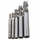 DB-M2 5pcs 4/6/8/10/12mm 4 Flute End Mill Cutter HSS Straight Shank Drill Bits