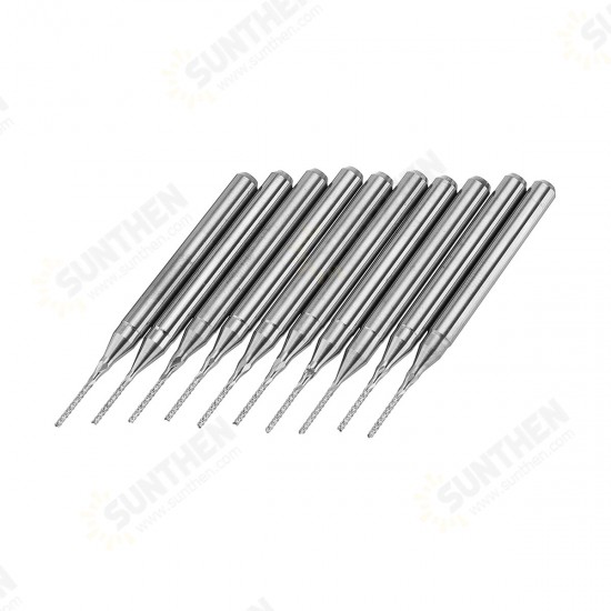 DB-M4 10pcs 0.8mm Tungsten Steel Milling Cutter Bits 3.175mm Shank End Mills DB-M4 10pcs 0.8mm Tungsten Steel Milling Cutter Bits 3.175mm Shank End Mills