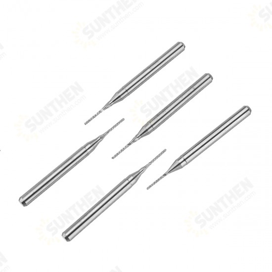 DB-M4 10pcs 0.8mm Tungsten Steel Milling Cutter Bits 3.175mm Shank End Mills DB-M4 10pcs 0.8mm Tungsten Steel Milling Cutter Bits 3.175mm Shank End Mills