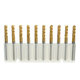 DB-M6 10pcs 3.175mm Titanium Coated Carbide End Mill Engraving Bits For CNC Rotary Burrs DB-M6 10pcs 3.175mm Titanium Coated Carbide End Mill Engraving Bits For CNC Rotary Burrs