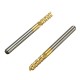DB-M6 10pcs 3.175mm Titanium Coated Carbide End Mill Engraving Bits For CNC Rotary Burrs
