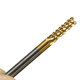 DB-M6 10pcs 3.175mm Titanium Coated Carbide End Mill Engraving Bits For CNC Rotary Burrs