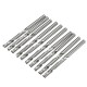 DB-M7 10pcs 1/8 Inch Shank End Mill Cutter 1 Flute Carbide Spiral Milling Cutter