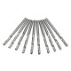 DB-M7 10pcs 1/8 Inch Shank End Mill Cutter 1 Flute Carbide Spiral Milling Cutter