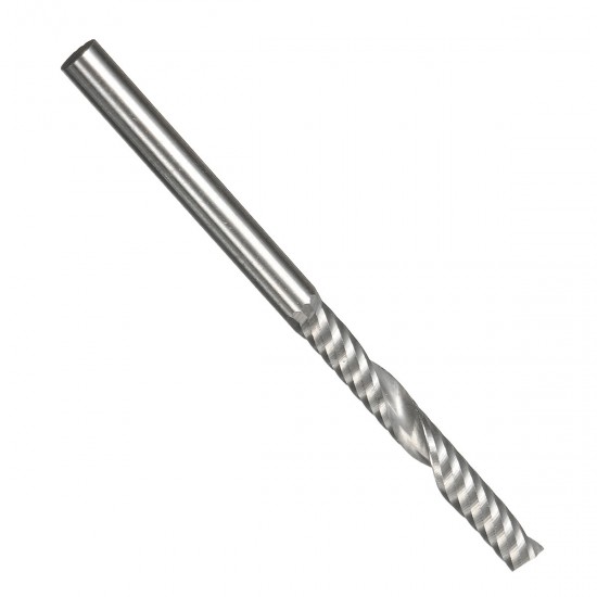DB-M7 10pcs 1/8 Inch Shank End Mill Cutter 1 Flute Carbide Spiral Milling Cutter