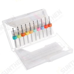 DB-P1 10pcs Tungsten Steel Hard Alloy PCB CNC Drill Bits For Circuit Boards PCB Drill Bit