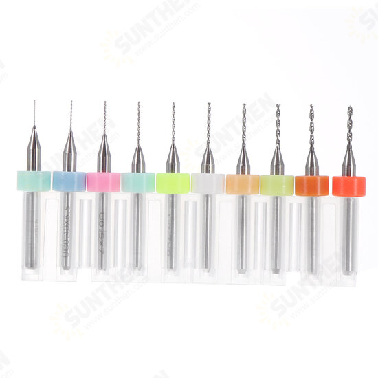 DB-P1 10pcs Tungsten Steel Hard Alloy PCB CNC Drill Bits For Circuit Boards PCB Drill Bit