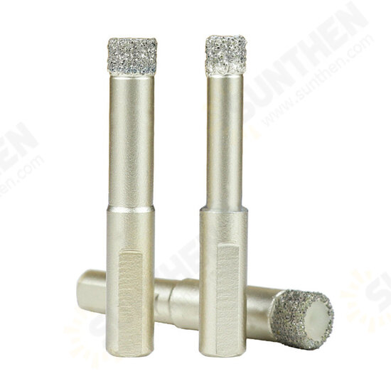 Diamond Coated Drill Bit 6/8/10/12mm Dry Drilling for Glass Marble Granite Ceramics Hole Cutter Diamond Core Bit