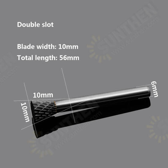 Double Groove Alloy Rotary Boring Tool Tungsten Steel Wood Carving N-type Inverted Cone Milling Cutter Grinding Head Double Groove Alloy Rotary Boring Tool Tungsten Steel Wood Carving N-type Inverted Cone Milling Cutter Grinding Head