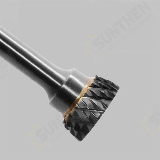 Double Groove Alloy Rotary Boring Tool Tungsten Steel Wood Carving N-type Inverted Cone Milling Cutter Grinding Head