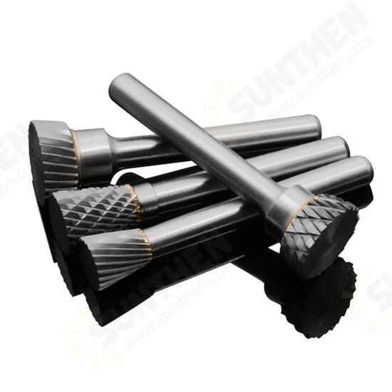 Double Groove Alloy Rotary Boring Tool Tungsten Steel Wood Carving N-type Inverted Cone Milling Cutter Grinding Head Double Groove Alloy Rotary Boring Tool Tungsten Steel Wood Carving N-type Inverted Cone Milling Cutter Grinding Head