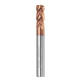 HRC58 Round Nose 4 Flutes End Mill Cutter 2R0.2-6R0.5 AlTiN Coating CNC End Mill Cutter