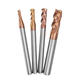 HRC58 Round Nose 4 Flutes End Mill Cutter 2R0.2-6R0.5 AlTiN Coating CNC End Mill Cutter