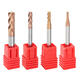 HRC58 Round Nose 4 Flutes End Mill Cutter 2R0.2-6R0.5 AlTiN Coating CNC End Mill Cutter HRC58 Round Nose 4 Flutes End Mill Cutter 2R0.2-6R0.5 AlTiN Coating CNC End Mill Cutter