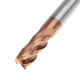 HRC58 Round Nose 4 Flutes End Mill Cutter 2R0.2-6R0.5 AlTiN Coating CNC End Mill Cutter