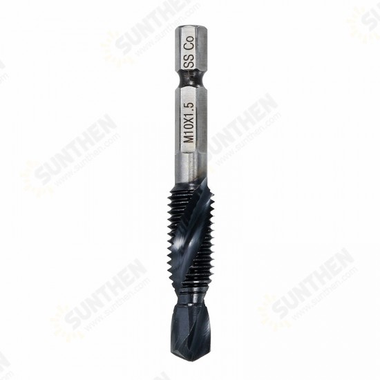 HRC89 M3-M10 Combination Drill Tap Bit Set TiAlN Coated Deburr Countersink Drill Bits HRC89 M3-M10 Combination Drill Tap Bit Set TiAlN Coated Deburr Countersink Drill Bits