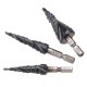 HRC89 M35 Cobalt Step Drill Bit 3-12/4-12/4-20mm TiAlN Coated Step Drill 1/4 Inch Hex Shank HRC89 M35 Cobalt Step Drill Bit 3-12/4-12/4-20mm TiAlN Coated Step Drill 1/4 Inch Hex Shank