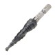 HRC89 M35 Cobalt Step Drill Bit 3-12/4-12/4-20mm TiAlN Coated Step Drill 1/4 Inch Hex Shank HRC89 M35 Cobalt Step Drill Bit 3-12/4-12/4-20mm TiAlN Coated Step Drill 1/4 Inch Hex Shank