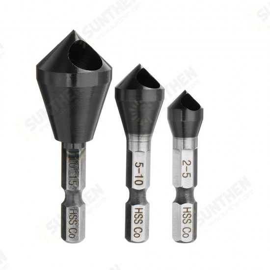 HRC89 TiAlN Countersink Drill Bit M35 Cobalt Deburring Chamfer Drill Bit 2-5/5-10/10-15mm HRC89 TiAlN Countersink Drill Bit M35 Cobalt Deburring Chamfer Drill Bit 2-5/5-10/10-15mm