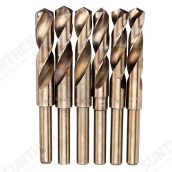 HSS-Co Cobalt Reduced Shank Drill Bit M35 13.5-30mm HSS Drill Bit 1/2 Inch Shank for Wood Metal Stainless Steel Drilling