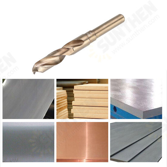 HSS-Co Cobalt Reduced Shank Drill Bit M35 13.5-30mm HSS Drill Bit 1/2 Inch Shank for Wood Metal Stainless Steel Drilling HSS-Co Cobalt Reduced Shank Drill Bit M35 13.5-30mm HSS Drill Bit 1/2 Inch Shank for Wood Metal Stainless Steel Drilling