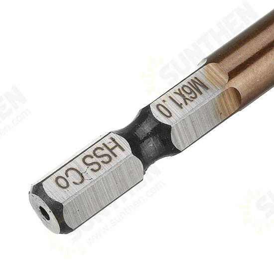 HSS Co M35 Cobalt Combination Drill Tap Bit M3-M10 Deburr Countersink Drill Bit HSS Co M35 Cobalt Combination Drill Tap Bit M3-M10 Deburr Countersink Drill Bit