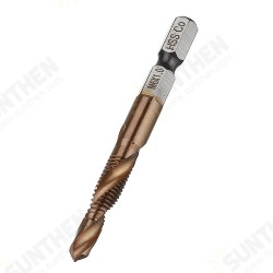 HSS Co M35 Cobalt Combination Drill Tap Bit M3-M10 Deburr Countersink Drill Bit