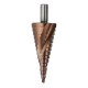 HSS-Co M35 Cobalt Step Drill Bit Triangle Shank 4-12/4-20/4-32mm Spiral Flute Step Drill HSS-Co M35 Cobalt Step Drill Bit Triangle Shank 4-12/4-20/4-32mm Spiral Flute Step Drill