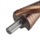 HSS-Co M35 Cobalt Step Drill Bit Triangle Shank 4-12/4-20/4-32mm Spiral Flute Step Drill HSS-Co M35 Cobalt Step Drill Bit Triangle Shank 4-12/4-20/4-32mm Spiral Flute Step Drill