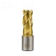 HSS Hollow Drill Bit 12-42mm Cutting Diameter Titanium Coated Core Drill Bit For Metal Cutting Weldon Shank Magnetic Drill Bit Annular Cutter