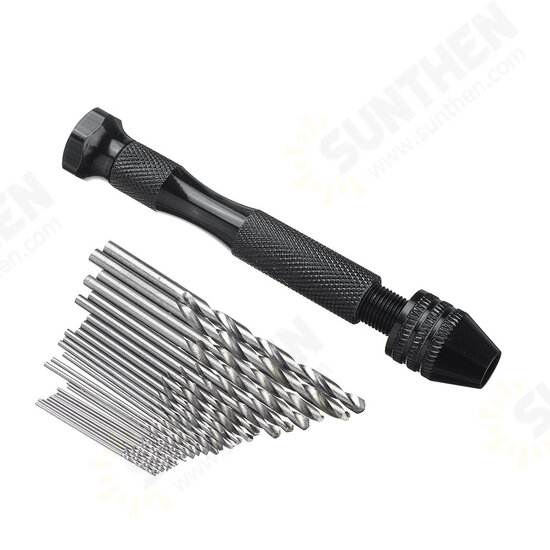 Hand Drill Set Pin Vise Mini Drill with Twitst Drill Bits for Craft Carving DIY Hand Drill Set Pin Vise Mini Drill with Twitst Drill Bits for Craft Carving DIY