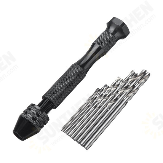 Hand Drill Set Pin Vise Mini Drill with Twitst Drill Bits for Craft Carving DIY Hand Drill Set Pin Vise Mini Drill with Twitst Drill Bits for Craft Carving DIY