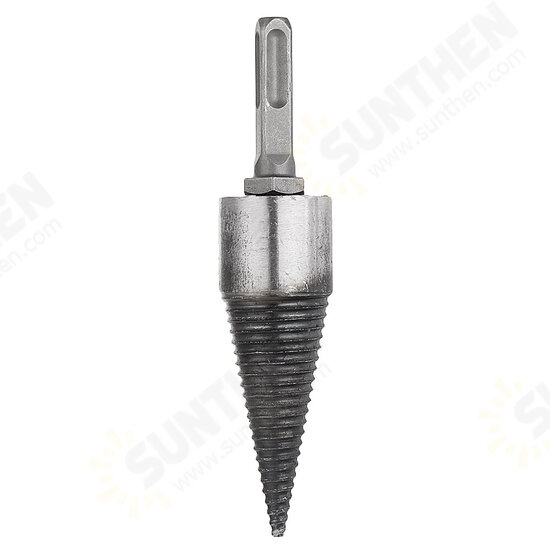 Kindling Firewood Splitter Drill Bit Firewood Split Drill Bit Square SDS Plus Shank for Hammer Drill