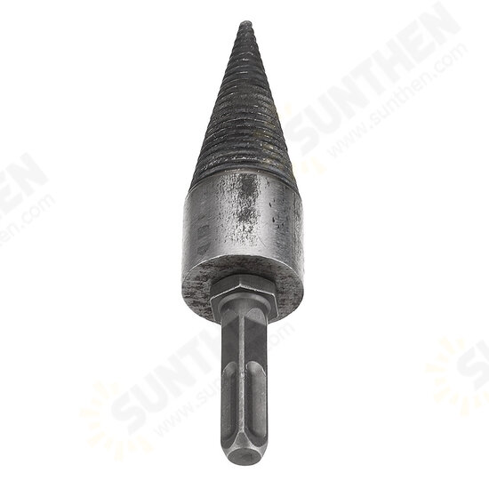 Kindling Firewood Splitter Drill Bit Firewood Split Drill Bit Square SDS Plus Shank for Hammer Drill