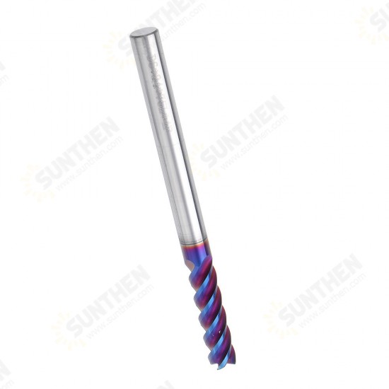 L75mm D4/5/6/8/10mm HRC60 4 Flutes Milling Cutter Blue NACO Coated Tungsten Carbide Milling Cutter CNC Tool L75mm D4/5/6/8/10mm HRC60 4 Flutes Milling Cutter Blue NACO Coated Tungsten Carbide Milling Cutter CNC Tool