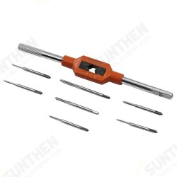 M1-8 Adjustable Tap Spanner with 7pcs M1.1-M2.5 Mini Screw Hand Tap Set