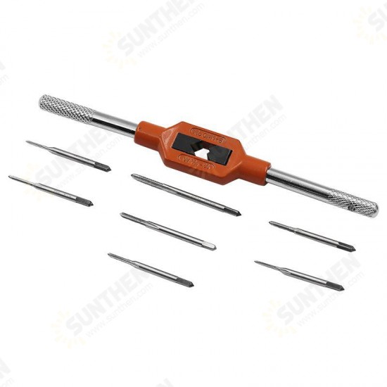 M1-8 Adjustable Tap Spanner with 7pcs M1.1-M2.5 Mini Screw Hand Tap Set