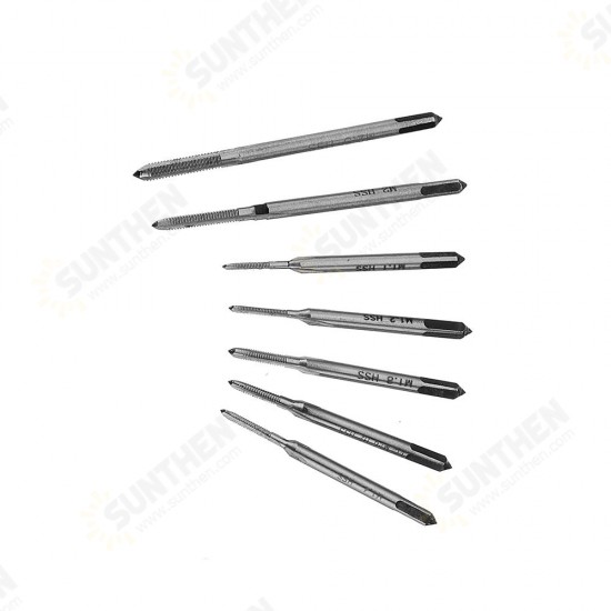 M1-8 Adjustable Tap Spanner with 7pcs M1.1-M2.5 Mini Screw Hand Tap Set