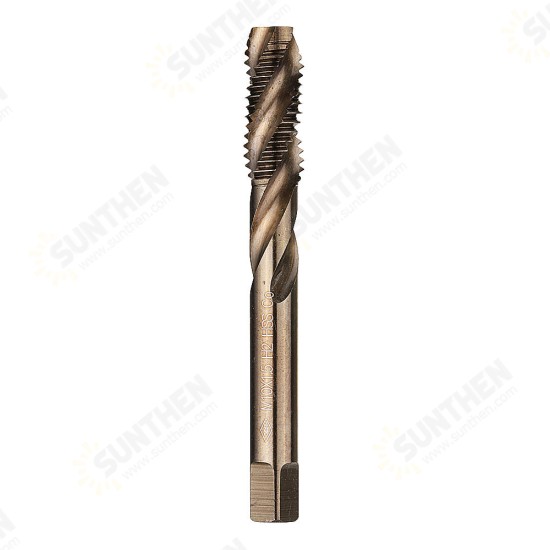 M3-M10 HSS Co M35 Machine Sprial Flutes Taps Metric Screw Tap Right Hand Thread Plug Tap Drill