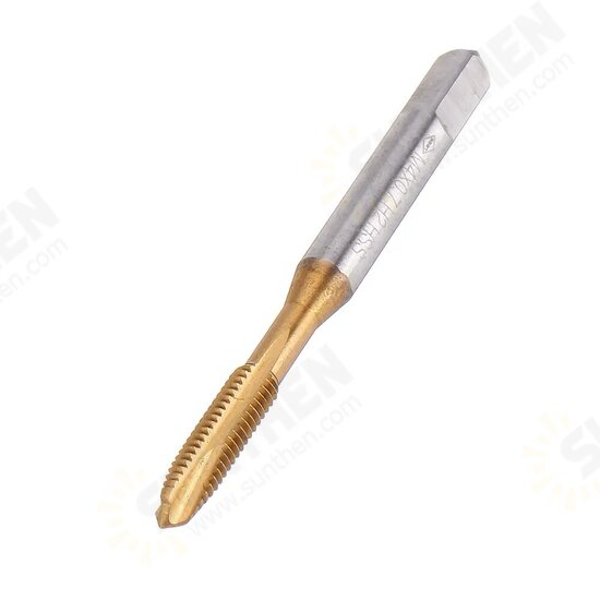 M3-M12 Titanium Coated Hand Tap HSS Metric Straight Flute Thread Screw Tap