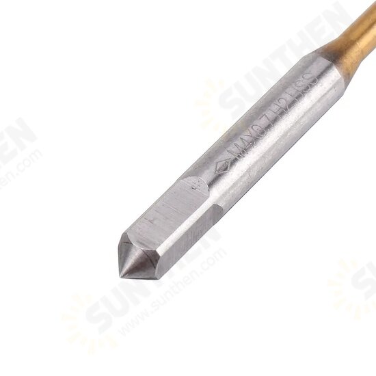 M3-M12 Titanium Coated Hand Tap HSS Metric Straight Flute Thread Screw Tap M3-M12 Titanium Coated Hand Tap HSS Metric Straight Flute Thread Screw Tap