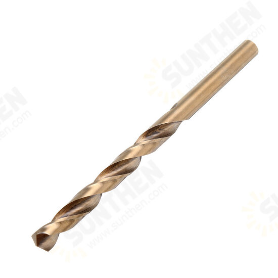 M35 Cobalt Drill Bit Set HSS-Co Jobber Length Twist Drill Bits with Plastic Case for Stainless Steel Wood Metal Drilling