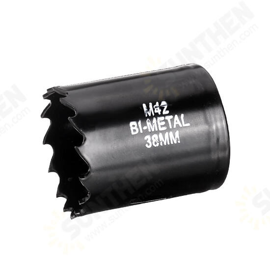 M42 HSS Bi-Metal Hole Saw Cutter Drilling Tool Arbor Pilot Drill for Aluminum Iron Wood M42 HSS Bi-Metal Hole Saw Cutter Drilling Tool Arbor Pilot Drill for Aluminum Iron Wood