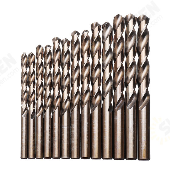 M42 HSS Drill Bit Set 3 Edge Head 8% High Cobalt Drill Bit Twist Drill for Stainless Steel Wood Metal Drilling