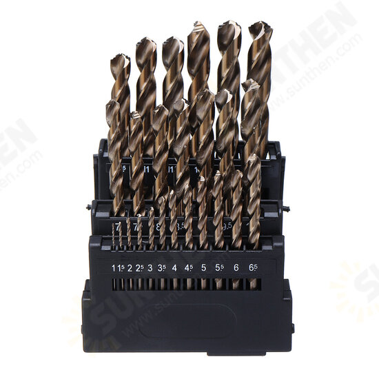 M42 HSS Drill Bit Set 3 Edge Head 8% High Cobalt Drill Bit Twist Drill for Stainless Steel Wood Metal Drilling