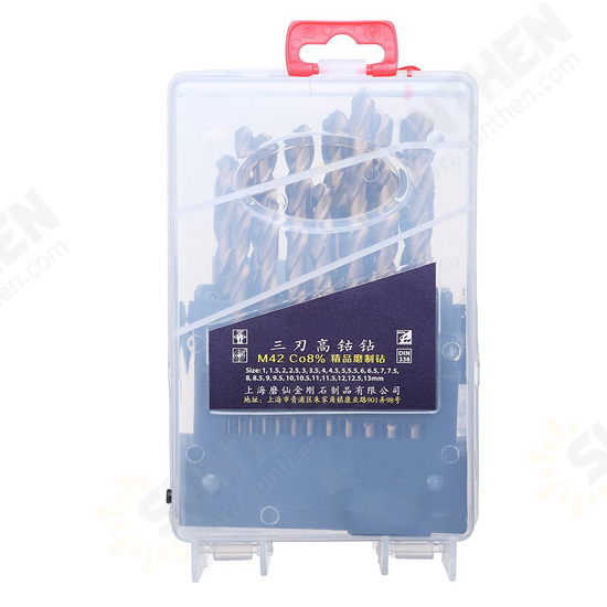 M42 HSS Drill Bit Set 3 Edge Head 8% High Cobalt Drill Bit Twist Drill for Stainless Steel Wood Metal Drilling M42 HSS Drill Bit Set 3 Edge Head 8% High Cobalt Drill Bit Twist Drill for Stainless Steel Wood Metal Drilling