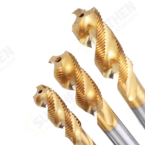 M8/M10/M12 HSS Titanium Coated Screw Tap Thread Metric Spiral Flute Machine Hand Tap M8/M10/M12 HSS Titanium Coated Screw Tap Thread Metric Spiral Flute Machine Hand Tap