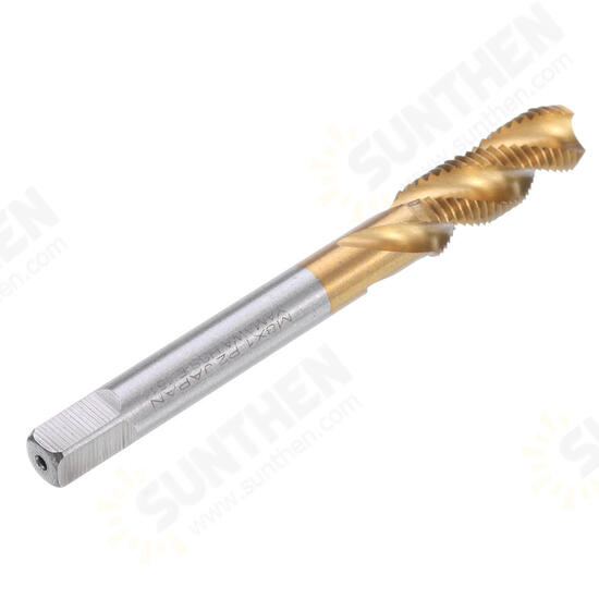 M8/M10/M12 HSS Titanium Coated Screw Tap Thread Metric Spiral Flute Machine Hand Tap